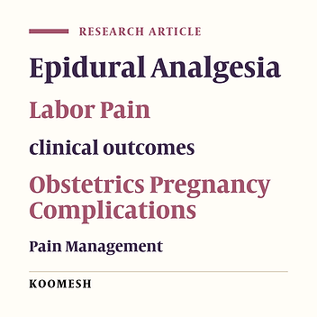 The effect of epidural analgesia on the clinical maternal and neonatal outcomes in parturients: a prospective cohort study