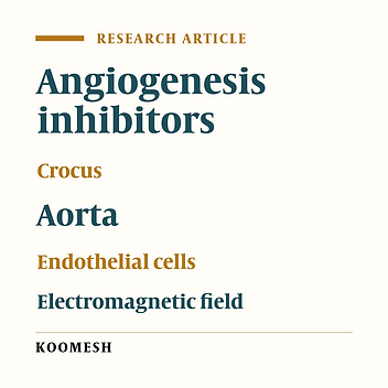 Effects of saffron aqueousextract and low frequency electromagnetic field on angiogenesison in a Wistar rat aortic ring model