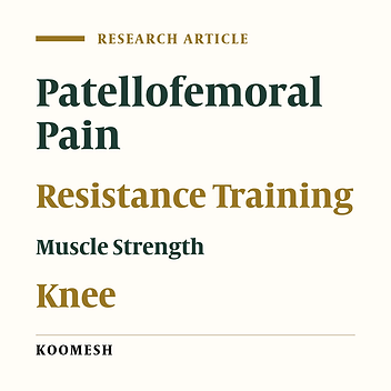 Effectiveness of knee exercises versus combined knee and hip exercises in treatment of patellofemoral pain: A randomized clinical trial