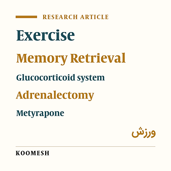 Adrenalectomy and glucocorticoid inhibition prevent the beneficial effects of voluntary exercise on fear memory and  hippocampal neural counting in rats