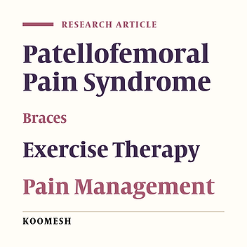 Comparison of  patellar taping versus patellar bracing with exercise therapy on pain and level of function in females with patellofemoral pain syndrome