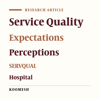 The gap between the service quality and patients’ expectations in Amir-al-momenin hospital of Semnan University of Medical Sciences in 2016, Semnan, Iran