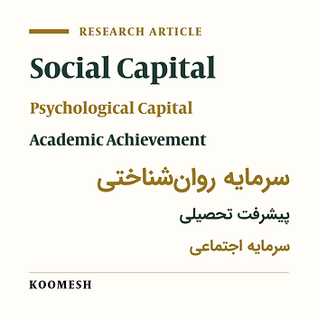 Cover image of the article: Social and psychological capital and its relation with academic achievement among medical sciences students of Semnan university of medical sciences, Semnan, Iran
