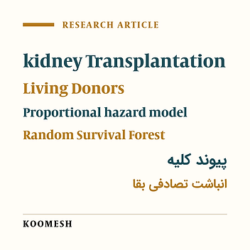Determining affected factors on survival of kidney transplant in living donor patients using a random survival forest