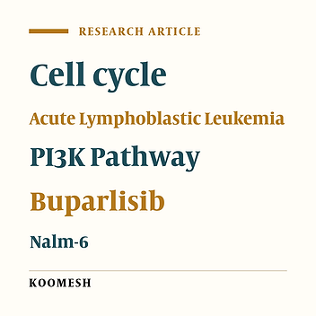 Induction of p21- and p27-mediated cell cycle arrest in Nalm-6 cells using pan-PI3K inhibitor (Buparlisib)