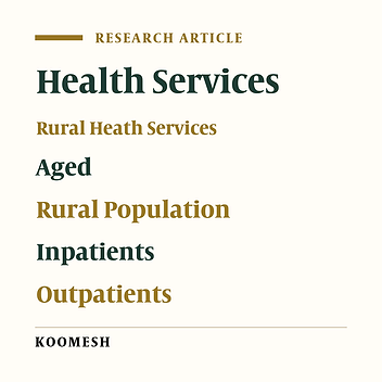 Stauts  and determiants of health services utilization among  elderly rural hubitants in the Iraninan population