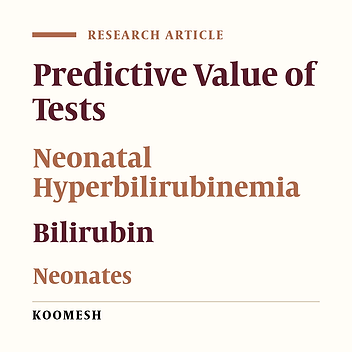 Predictive value of transcutaneous bilirubinometry on third day of birth in diagnosis of hyperbilirubinemia in term and near-term neonates