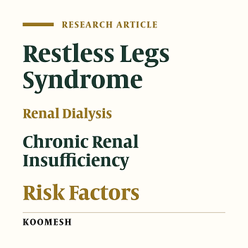 Prevalence and correlates of restless legs syndrome in chronic renal failure patients undergoing hemodialysis