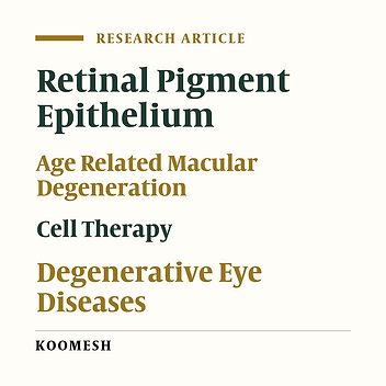 Morphological changes in injured retinal pigment epithelium and photoreceptor cells after transplantation of stem cells into subretinal space