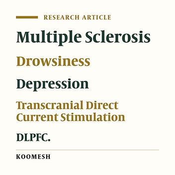 Effect of multi-session trans-cranial direct current stimulation of dorsolateral prefrontal area on depression and drowsines in patients with multiple sclerosis