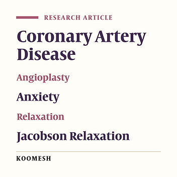 Effect of Jacobson’s relaxation on anxiety in patients undergoing percutaneous coronary intervention