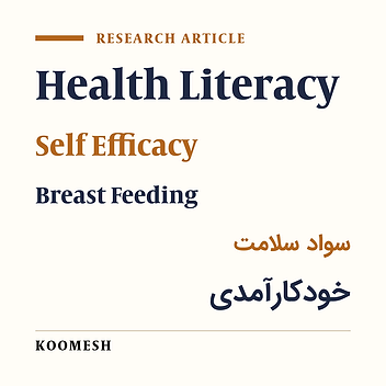 Effect of education based on the theory of self-efficacy and health literacy strategies on exclusive breastfeeding:  A randomized clinical trial