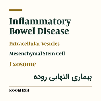 Application of extracellular vesicles in the treatment of inflammatory bowel disease