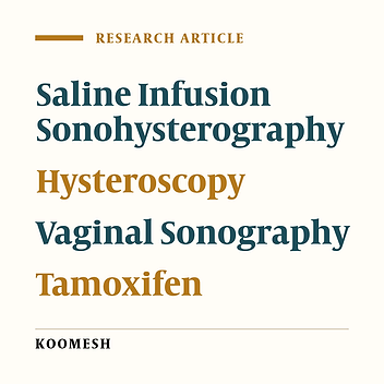 Sonohysterography for evaluation of endometrial abnormalities in breast cancer patients under tamoxifen therapy