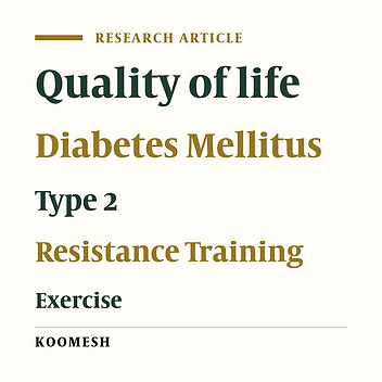 Improving the quality of life after 8 weeks aerobic exercise with external load in patients with type 2 diabetes