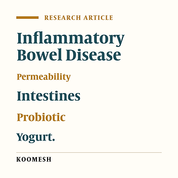 Effects of probiotic yogurt consumption on intestinal permeability in inflammatory bowel disease: A double-blind randomized clinical Trial