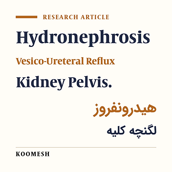 Correlation between anteroposterior renal pelvic diameter and vesicoureteral reflux in  congenital hydronephros