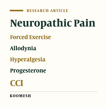 Effects of combined chronic progesterone  administration and forced exercise on behavioral pain responses in the neuropathic pain model of chronic constriction injury in rats