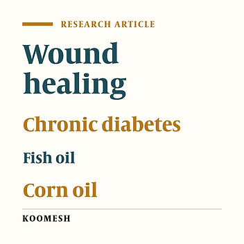 Acceleration of skin wound healing in chronic diabetic rat by topical application of fish oil