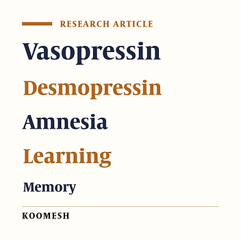 The effects of vasopressin on amnesia-induced by electroconvulsive shock in rats