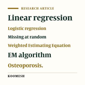 A survey on missing values in osteoporosis using a weighted estimating equation