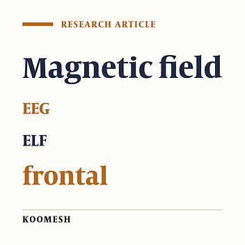 EEG changes during exposure to extremely low frequency magnetic field on a small area of brain