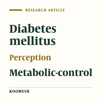Relationship between patients’ perception of the importance of diabetes and metabolic control and pursuing chronic complications of disease