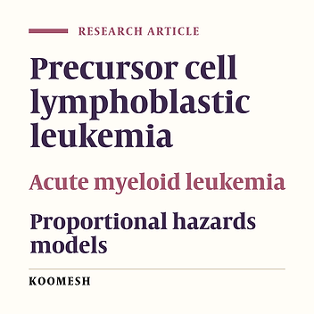 Five-year survival rate of pediatric leukemia and its determinants