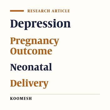 Correlation between prenatal depression with delivery type and neonatal anthropometric indicators