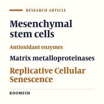 Examination of antioxidant enzymes andmatrix metalloproteinases in conditional medium of bone marrow mesenchymal stem cells and adipose-derived stem cells in vitro