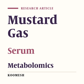 Nuclear magnetic resonance -based metabolomics analysis of patients exposed to sulfur mustard in different stages using random forest method