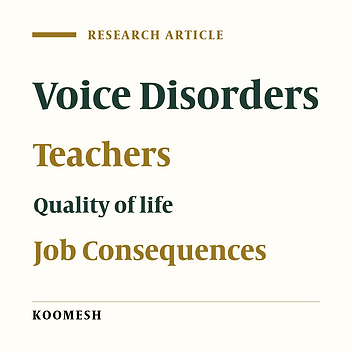 The impact of voice problems on emotions, job performance, social and communicative abilities of primary school teachers