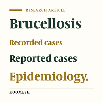 Frequency of reported cases of Brucellosis to province health center from public and private sectors in Semnan 2006-2007