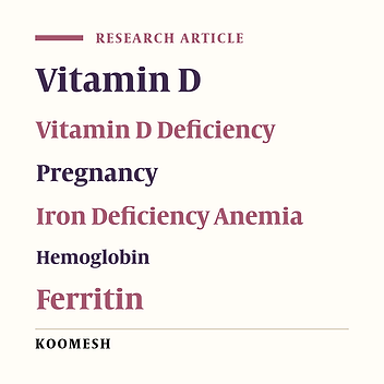 Treatment of vitamin D deficiency with high-dose vitamin D supplementation and its effect on hematological indices in pregnancy: A secondary analysis of a randomized clinical trial