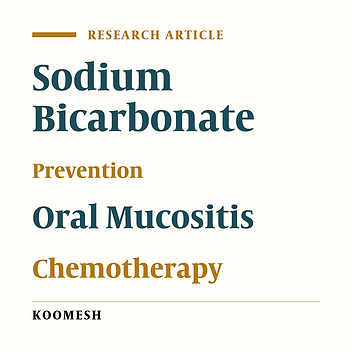 Effect of sodium bicarbonate mouthwash in preventing the incidence and severity of oral mucositis in patients undergoing chemotherapy