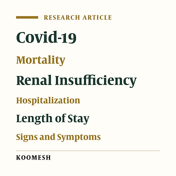 Relationship between the history of kidney disease, clinical findings, hospitalization duration, and mortality in COVID-19 patients