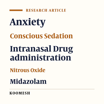 Effect of intranasal midazolam with/without inhalation sedation (N2O/O2) in 3‒6-year-old uncooperative dental patients