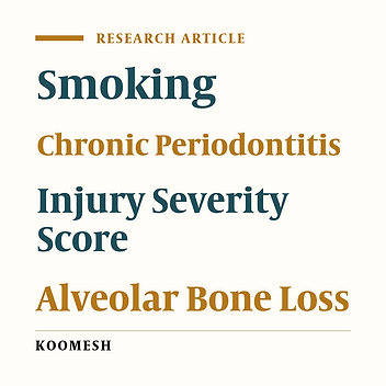 Evaluation of The Type and Severity of Alveolar Bone Loss in Smoking Subjects with  Chronic  periodontitis