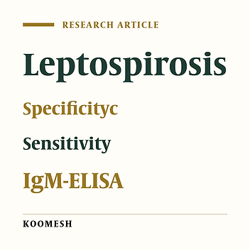 Evaluation an in–house IgM-ELISA for the diagnosis of human leptospirosis