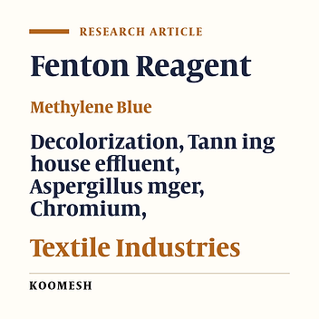 Textile Wastewater Decolorization via Fenton Oxidation: Comparative Study of Acid Red 18 and Methylene Blue Degradation