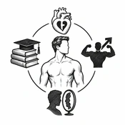 Psychological, Social, and Cultural Factors Influencing Men's Tendency Toward Cosmetic Surgery: A Systematic Review (AI-generated illustration)