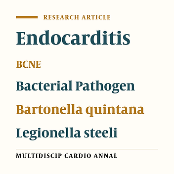 Fastidious Bacterial Pathogens in Replaced Heart Valves: The First Report of Bartonella quintana and Legionella steeli in Blood Culture-Negative Endocarditis from Iran