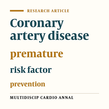 Epidemiologic Characteristics of Premature Coronary Artery Disease among Patients who Underwent Coronary Artery Bypass Grafting