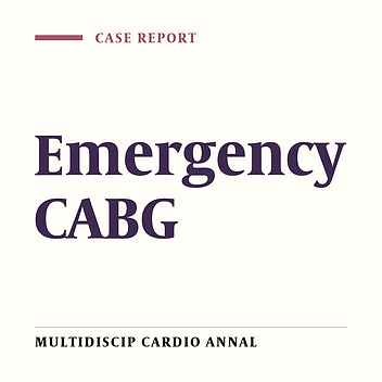 Cover image of the article: Emergency CABG and Surgical Retrieval of Entrapped Coronary Stent Balloon: A Case Report