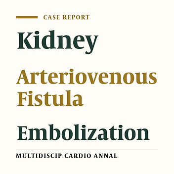 Cover image of the article: Renal Arteriovenous Fistula; Possibility of Misdiagnosis and Successful Management: A Case Report
