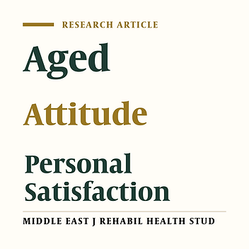 Attitude and Knowledge of Medical Sciences Students Toward the Disabled Elderly