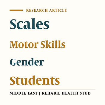 Relationship Between Gender and Motor Skills in Preschoolers