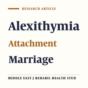 Relationship between Attachment Style and Alexithymia With Marital Dissatisfaction
