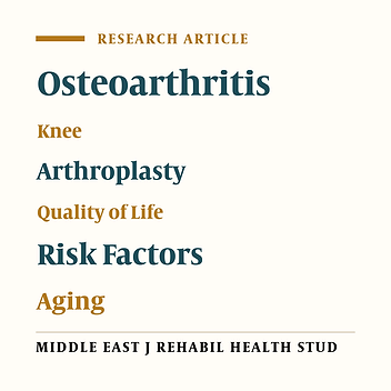 Age and Comorbidities Affect Quality of Life in Patients With Osteoarthrtitis and Knee Replacement