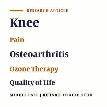 Knee Osteoarthritis: Condroprotector Action and Symptomatic Effect of Ozone on Pain, Function, Quality of Life, Minimal Joint Space and Knee Arthroplasty Delay